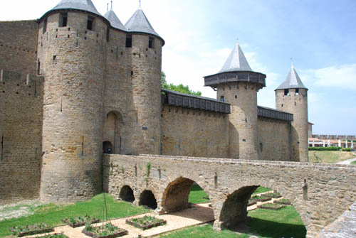 The Ch&acirc;teau Comtal within the Cite&eacute; of Carcassonne