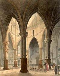 Inside the Temple Church, London